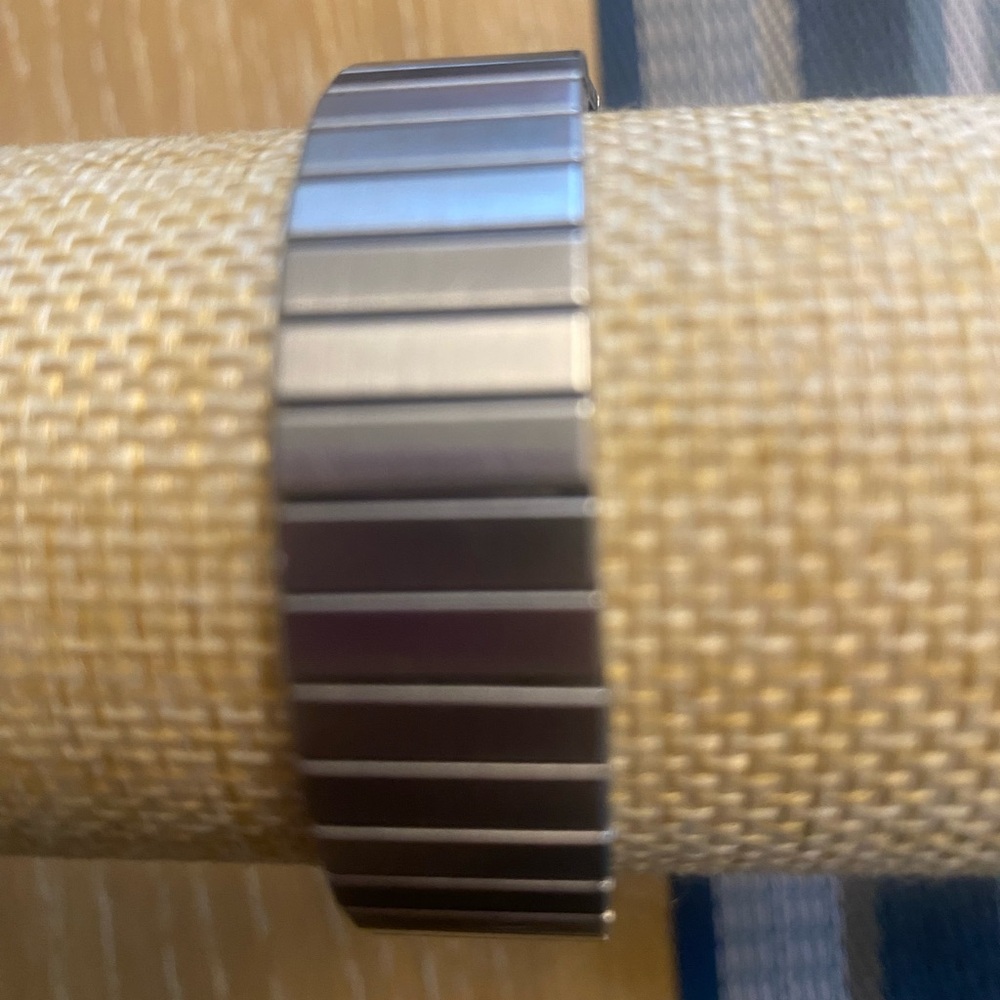 Men’s Sharp linked silver analog wrist watch